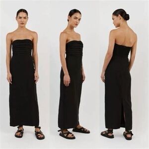 DISSH Shelby Black Midi Dress (Size US 6, AU 10), Never Been Worn/Store Fresh